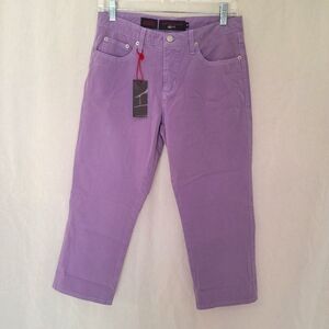 Fabrizio Gianni Jeans Lavender Purple Cropped Women's Pants